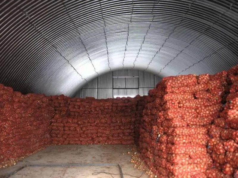 Овощехранилище Казахстан с картошкой